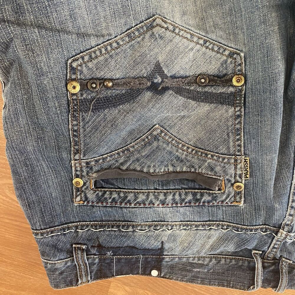 Parish Nation Baggy Jean Denim Shorts Men's 44 Relaxed Fit - Picture 13 of 16